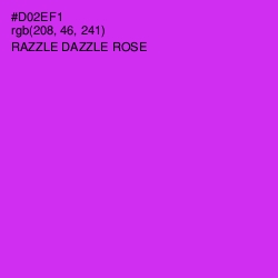 #D02EF1 - Razzle Dazzle Rose Color Image