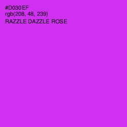 #D030EF - Razzle Dazzle Rose Color Image