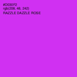 #D030F2 - Razzle Dazzle Rose Color Image