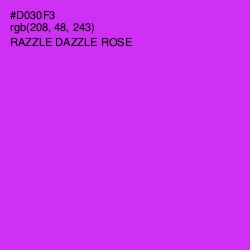 #D030F3 - Razzle Dazzle Rose Color Image