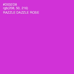 #D032D8 - Razzle Dazzle Rose Color Image