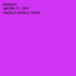 #D033F2 - Razzle Dazzle Rose Color Image