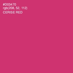 #D03470 - Cerise Red Color Image