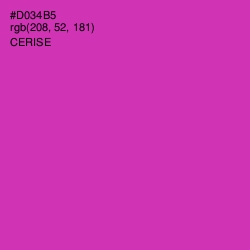 #D034B5 - Cerise Color Image