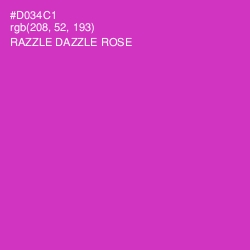 #D034C1 - Razzle Dazzle Rose Color Image