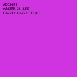 #D034E1 - Razzle Dazzle Rose Color Image