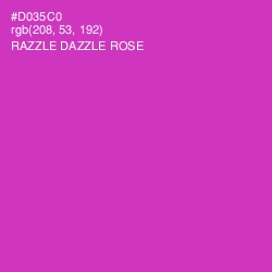 #D035C0 - Razzle Dazzle Rose Color Image