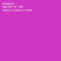 #D035C3 - Razzle Dazzle Rose Color Image