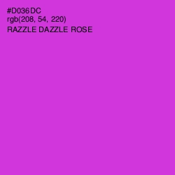 #D036DC - Razzle Dazzle Rose Color Image