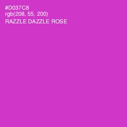 #D037C8 - Razzle Dazzle Rose Color Image