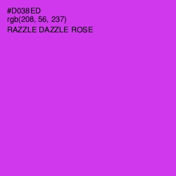 #D038ED - Razzle Dazzle Rose Color Image