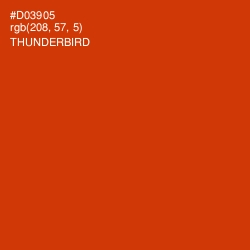 #D03905 - Thunderbird Color Image