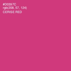 #D0397C - Cerise Red Color Image