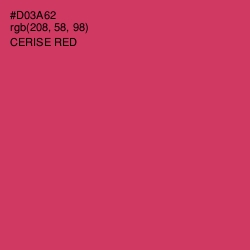 #D03A62 - Cerise Red Color Image