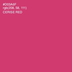 #D03A6F - Cerise Red Color Image