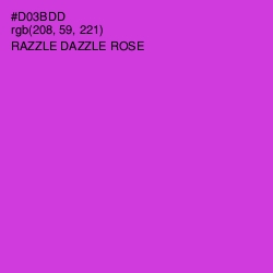 #D03BDD - Razzle Dazzle Rose Color Image