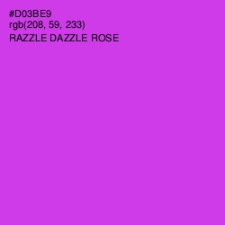 #D03BE9 - Razzle Dazzle Rose Color Image