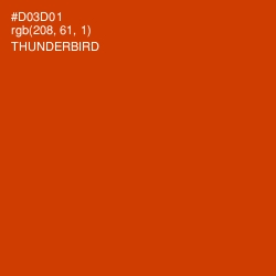 #D03D01 - Thunderbird Color Image