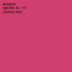 #D03F6F - Cerise Red Color Image