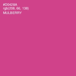 #D0428A - Mulberry Color Image