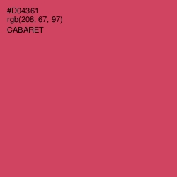 #D04361 - Cabaret Color Image