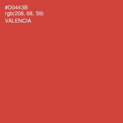 #D0443B - Valencia Color Image