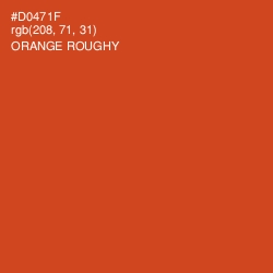 #D0471F - Orange Roughy Color Image