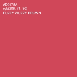 #D0475A - Fuzzy Wuzzy Brown Color Image