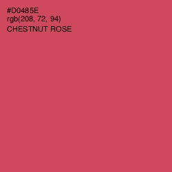 #D0485E - Chestnut Rose Color Image