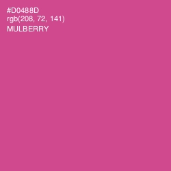 #D0488D - Mulberry Color Image