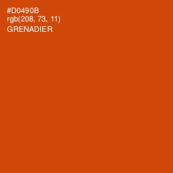 #D0490B - Grenadier Color Image