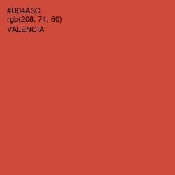 #D04A3C - Valencia Color Image