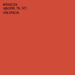 #D04C39 - Valencia Color Image