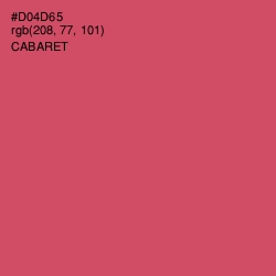 #D04D65 - Cabaret Color Image