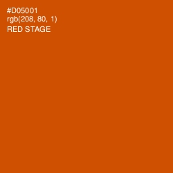 #D05001 - Red Stage Color Image