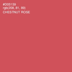 #D05159 - Chestnut Rose Color Image