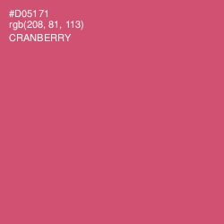#D05171 - Cranberry Color Image