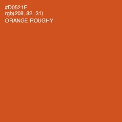 #D0521F - Orange Roughy Color Image