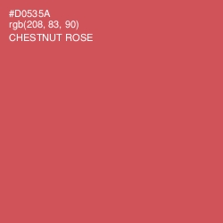 #D0535A - Chestnut Rose Color Image