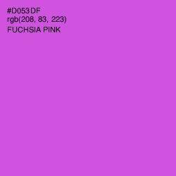 #D053DF - Fuchsia Pink Color Image