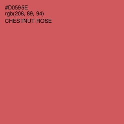 #D0595E - Chestnut Rose Color Image