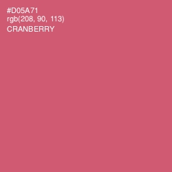 #D05A71 - Cranberry Color Image