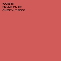 #D05B58 - Chestnut Rose Color Image