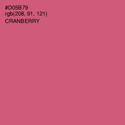 #D05B79 - Cranberry Color Image