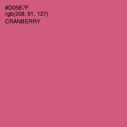 #D05B7F - Cranberry Color Image