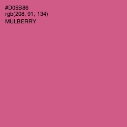 #D05B86 - Mulberry Color Image