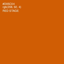 #D05C04 - Red Stage Color Image