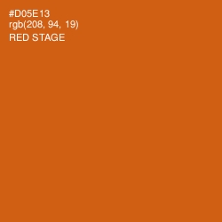 #D05E13 - Red Stage Color Image
