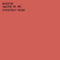 #D05F56 - Chestnut Rose Color Image