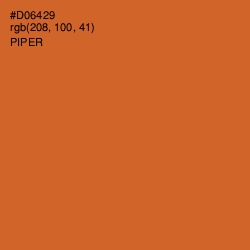 #D06429 - Piper Color Image